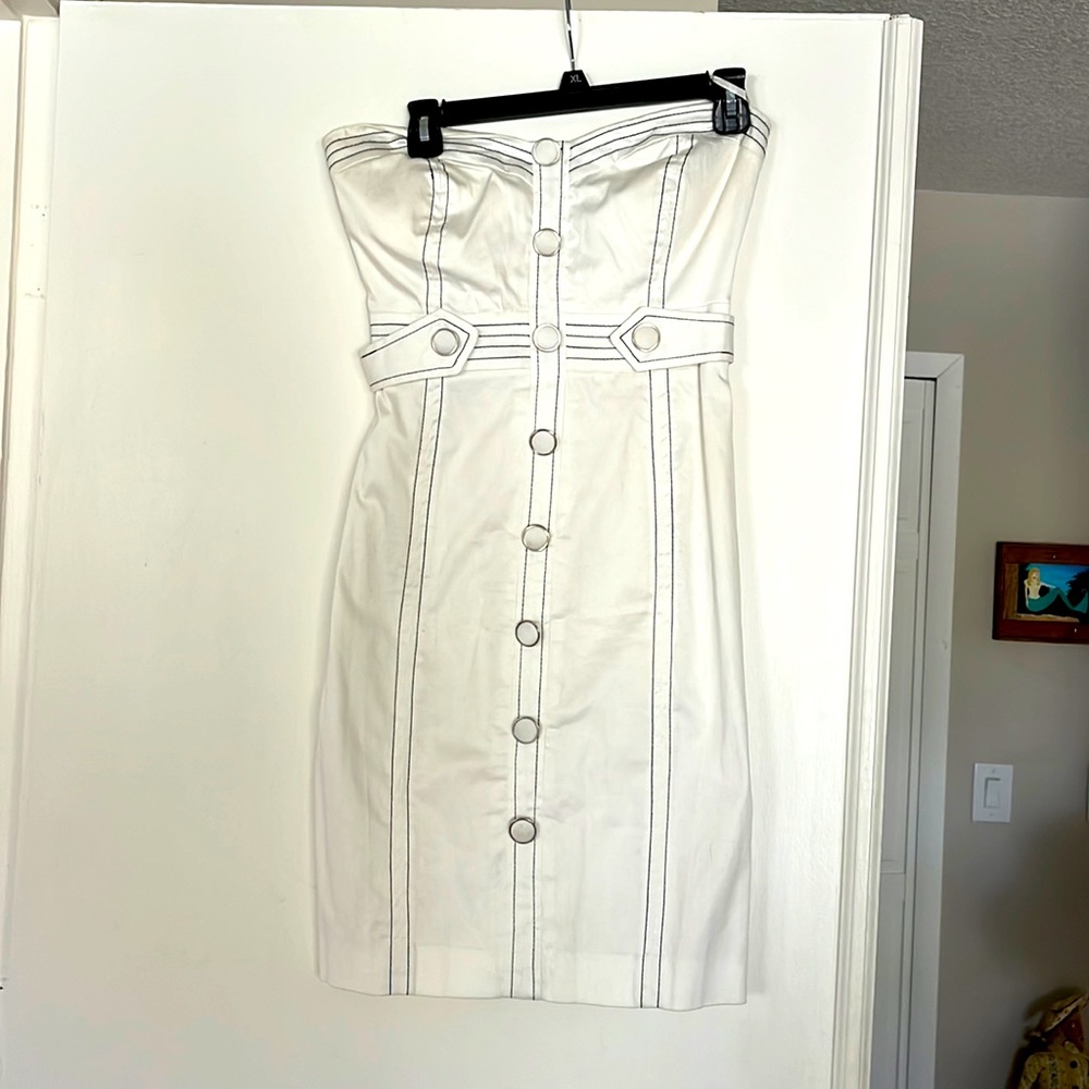 NWT- ARDEN B-White halter dress- Small